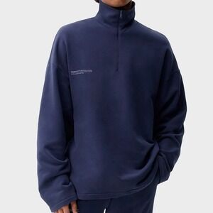 Pangaia eco friendly navy half zip pullover size XL